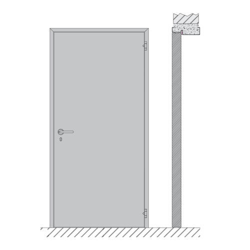 Einflügeltür - HEINEN SONDERMASCHINENBAU Neustadt GmbH - Stahl / PVC / für den Innenbereich