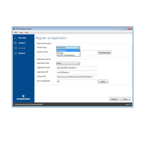 OPC-Software - SE10DCM series - Emerson - für PAC / Unified Architecture