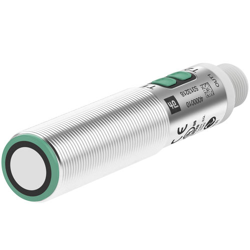 Reflex-Lichttaster-Ultraschallsensor - UC18GS - Pepperl+Fuchs SE - Edelstahl / mit IO-Link-Schnittstelle