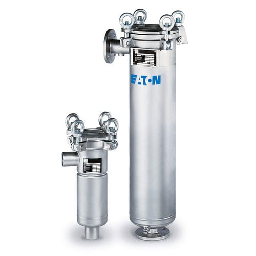 Einzelbeutelfiltergehäuse - SIDELINE  - Eaton Hydraulics - für Flüssigkeiten / Edelstahl / für die Lebensmittel- und Getränkeindustrie