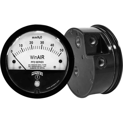 Differential-Manometer - PFD WinAIR - WINTERS INSTRUMENTS - analog / mit Zifferblatt-Anzeige / Gewinde
