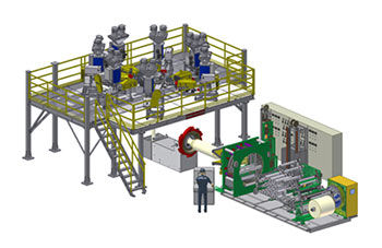 Mehrschicht-Coextrusionsanlage - ALPHA PLUS  - Alpha Marathon Technologies Group, Inc. - Blasfolien
