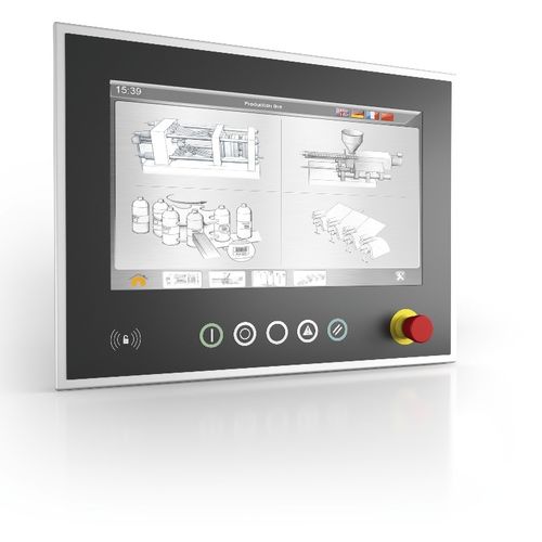 Edelstahl-HMI - B&R Industrie-Elektronik - mit resisitivem Touchscreen / kapazitive Projektionstechnologie / Multi-Touch-Screen
