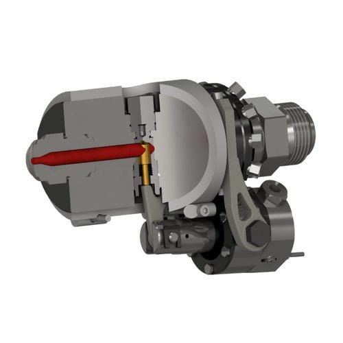 Injektionsdüse - BHP series - Herzog AG - für Schmelze / 90° / gerade