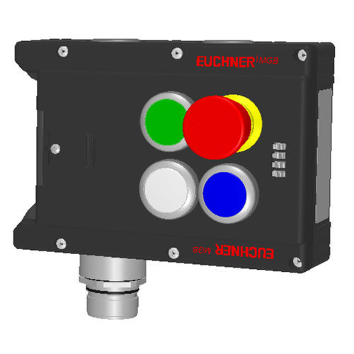 Schloss mit Knöpfen - MGB-L1-ARA-AI2A1-S6-L-119925 - EUCHNER GmbH + Co. KG - elektromechanisch / für Tür / Zink