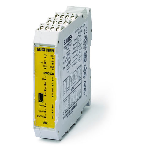 PLe-Sicherheitsrelais - MSC-CB-AC-FI8FO2-121289 - EUCHNER GmbH + Co. KG - für DIN-Schiene / Zweikanal / kompakt