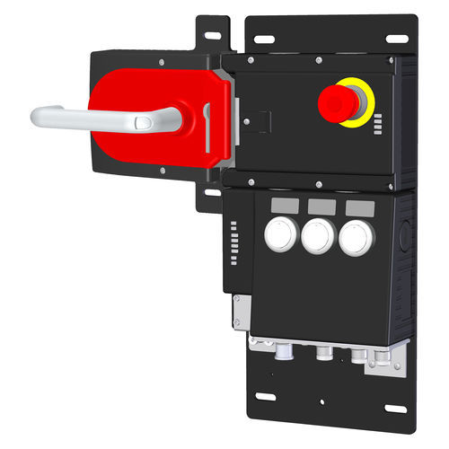Schloss mit Griff - MGB-L1HB-EIA-L-128327 - EUCHNER GmbH + Co. KG - mit Knöpfen / elektromechanisch / für Tür
