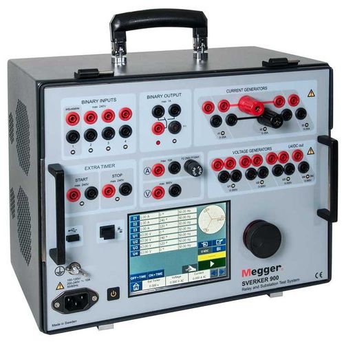 Testsystem für elektrische Maschinen und Anlagen - SVERKER900 - MEGGER - für Dreiphasenrelay / kompakt / automatisch