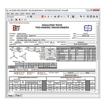 Datenverwaltungssoftware - PowerDB™ Pro - MEGGER - für Test / Datenbank / Server