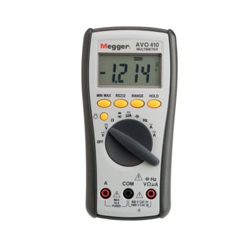 Digitales Multimeter - AVO410 - MEGGER - tragbar / 1000 V / 10 A