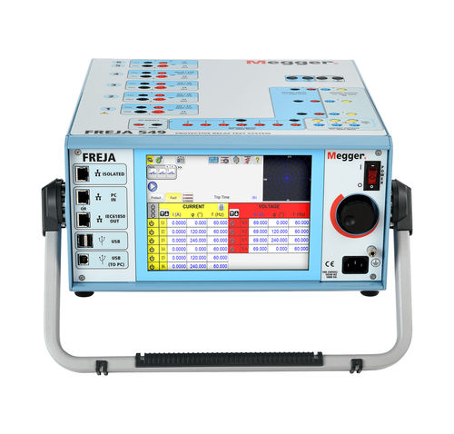 Testsystem für Relais - FREJA 549 - MEGGER - elektrisch / Impedanz / für elektrische Maschinen und Anlagen
