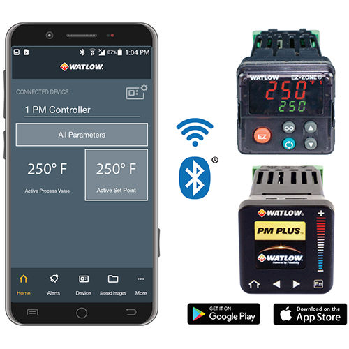 Mobile App / Steuerung - EZ-LINK® - Watlow Electric Manufacturing Company - Temperaturkontrolle / Alarm / Android