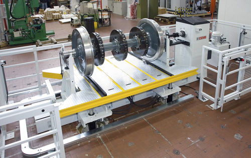 Horizontale Auswuchtmaschine - ZB4500-G-GV - CEMB - dynamisch / hydraulisch / für Eisenbahnachsen
