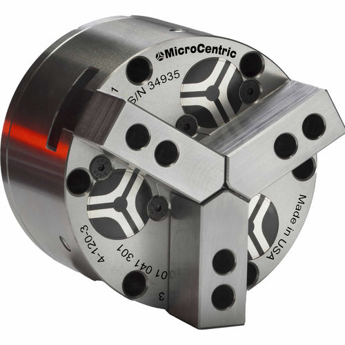 Kraftspannfutter - Rotating Air Chucks - Microcentric - 3-Backen / Präzision / Drehmaschinen