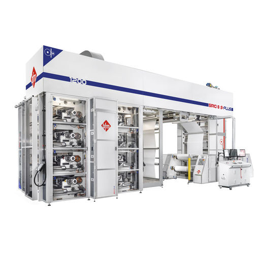 Stack-Flexodruckmaschine - SIRIO S PLUS series - bfm S.r.l., Costruzione Macchine per Materie Plastiche - 8-Farben / für Papier / für Kunststoff-Folien