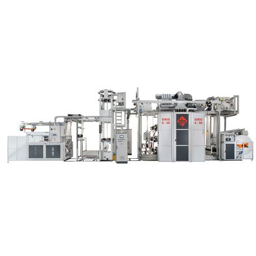Stack-Flexodruckmaschine - SIRIO series - bfm S.r.l., Costruzione Macchine per Materie Plastiche - 6-Farben / 2-Farben / 4-Farben