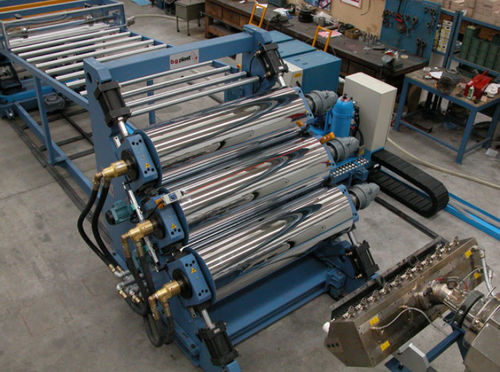 Extrusionsanlage für Platten - B.G. PLAST S.r.l. - Flachfolien / für PVC / Acryl