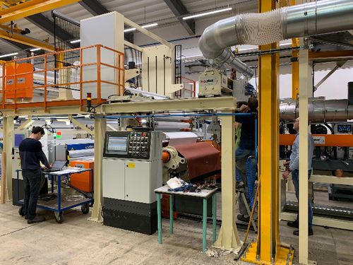 Beschichtungs-Extrusionsanlage - B.G. PLAST S.r.l. - für PVC / für HDPE / für LDPE