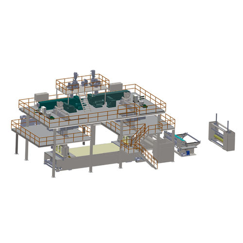 Vliesproduktionsanlage - JW series - Jwell Extrusion Machinery Co., Ltd., Shanghai - automatisch / Hochgeschwindigkeit / PLC-gesteuert