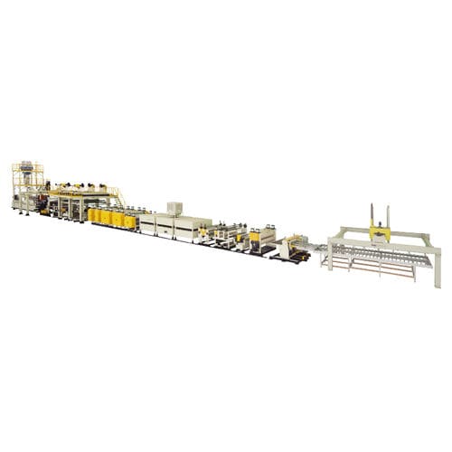 Plattenextrusionsanlage - JWS1 series - Jwell Extrusion Machinery Co., Ltd., Shanghai - Beschichtung / für PE / für Stahl/Polymer Verbundmaterial