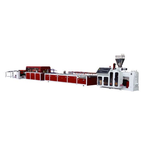 Extrusionsanlage / konische Doppelschnecken - SJZ series - Jwell Extrusion Machinery Co., Ltd., Shanghai - Profil / für PVC / für WPC
