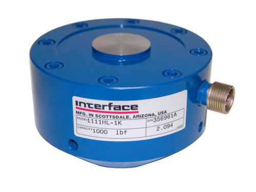 Druckkraft-Wägezelle - 5 - 250 kN | 1101 series  - Interface, Inc. - Knopf / Dehnungsmessstreifen / Präzision