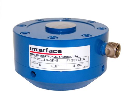 Druckkraft-Wägezelle - 5 - 1 800 kN | 1201  - Interface, Inc. - Knopf / Dehnungsmessstreifen / Präzision