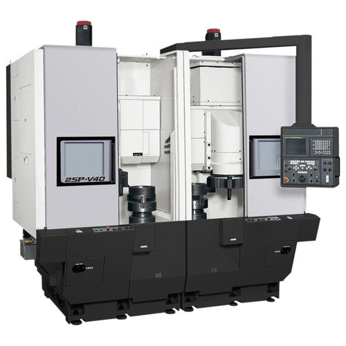 CNC-Drehmaschine - 2SP-V40 - OKUMA - vertikal / 4-Achs / Säulen