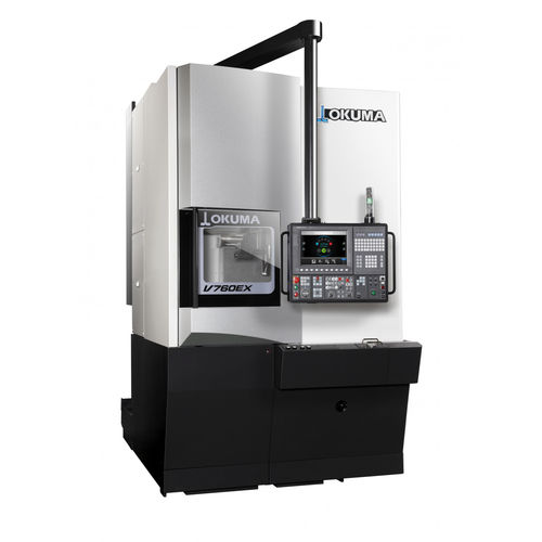 CNC-Drehmaschine - V760EX - OKUMA - vertikal / 2-Achs / Säulen