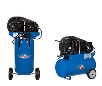 Kolbenkompressor - Quincy Compressor - Luft / mit Elektromotor / auf Rollen