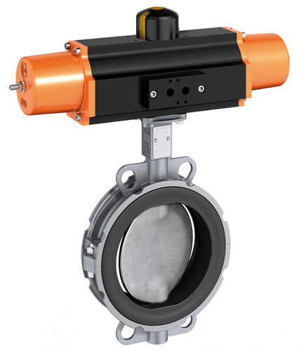 Absperrklappe - Z 611-K - EBRO ARMATUREN Gebr. Bröer GmbH - pneumatisch gesteuert / für Getränke / Zwischenflansch