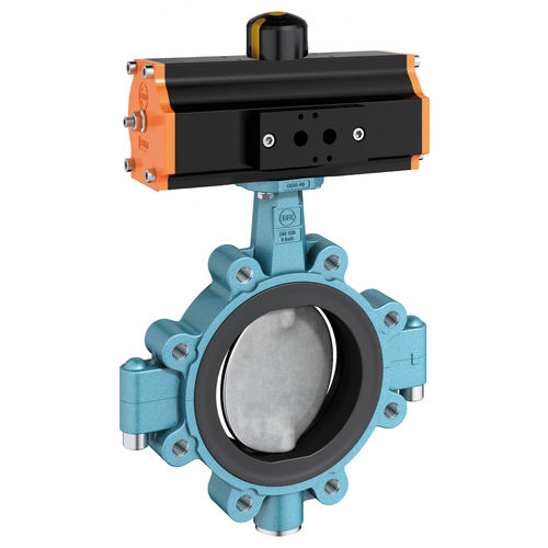 Zweiteiliges Ventil - Z 614-A - EBRO ARMATUREN Gebr. Bröer GmbH - mit Absperrklappe / Hebel / mit Handrad