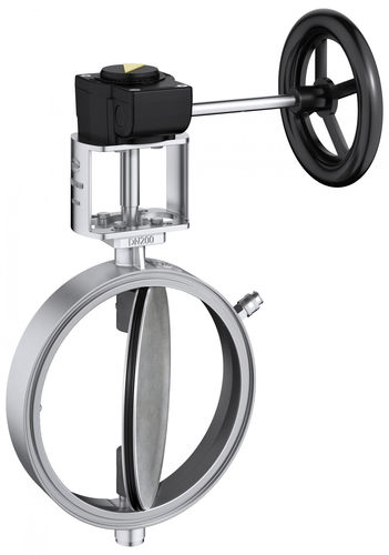Absperrklappe - Q 011 - EBRO ARMATUREN Gebr. Bröer GmbH - mit Handrad / Steuerung / Isolation