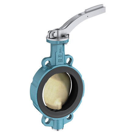 Absperrklappe - Z 011-B - EBRO ARMATUREN Gebr. Bröer GmbH - Hebel / Zwischenflansch