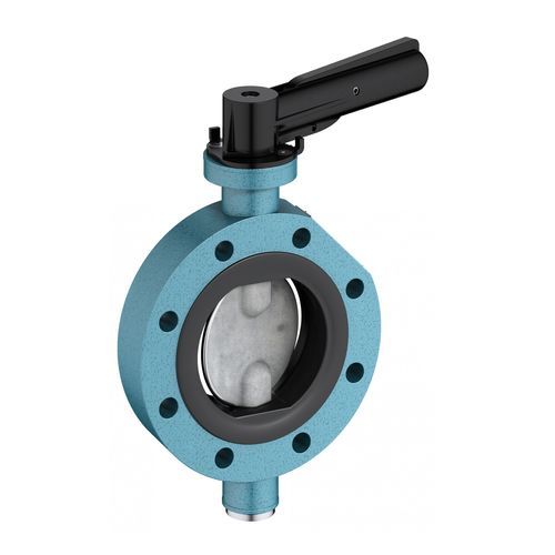 Absperrklappe - TW 80, TW 100 - EBRO ARMATUREN Gebr. Bröer GmbH - Hebel / Zwischenflansch / für Tanks