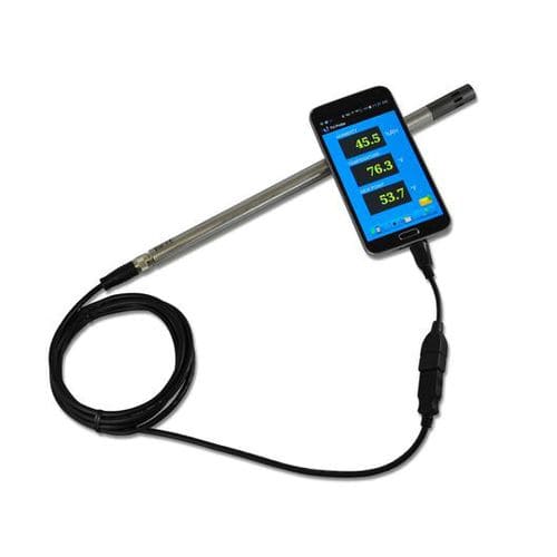 Feuchte- und Temperaturfühler / Einbau - 6184-010 - MONARCH INSTRUMENT - USB / Edelstahl