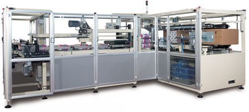 Horizontaler Kartonpacker - MD2010 - MACDUE - automatisch / für Karton / mit Klebeband