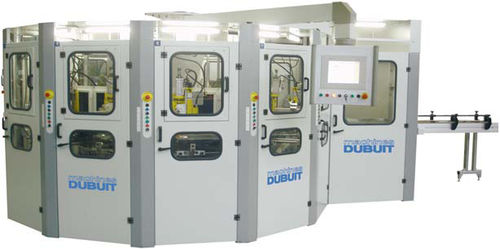 Servogesteuerte Siebdruckmaschine - max. 4 000 p/h | 982/12-G - MACHINES DUBUIT S.A.S.  - 9-Farben / für Kunststoffflaschen