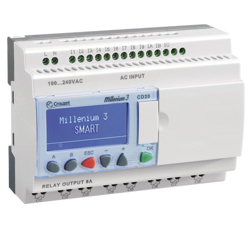 Kompakte SPS - CD12  - Crouzet - für Schalttafelmontage / DIN-Schiene / mit integriertem E/A