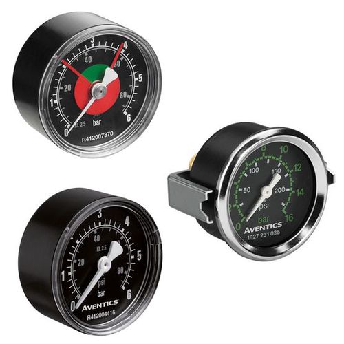 Differential-Manometer - AVENTICS™ - ASCO - analog / Edelstahl / Rohrfeder