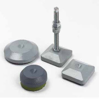 Maschinenfuß - GS series - CEF POLYMERES - NBR / Gusseisen / Nivellier