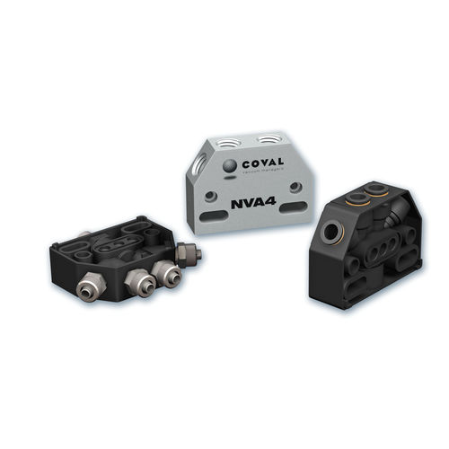 Mehrweg-Verteilerblock - NV series - COVAL - Aluminium / Vakuum / pneumatisch