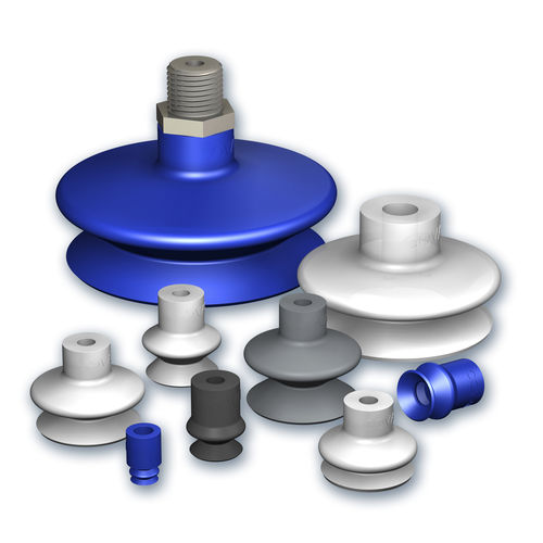 Balg-Saugnapf - VSA series - COVAL - flach / NBR / Aluminium