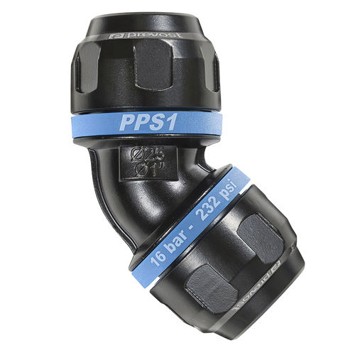 Aluminium-Rohrbogen - PPS1 - 4C - Prevost - für pneumatische Förderung / 45°