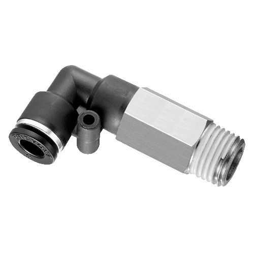 Pneumatischer Anschluss - RPC LR series - Prevost - Gewinde / Push-in / 90°-Winkel
