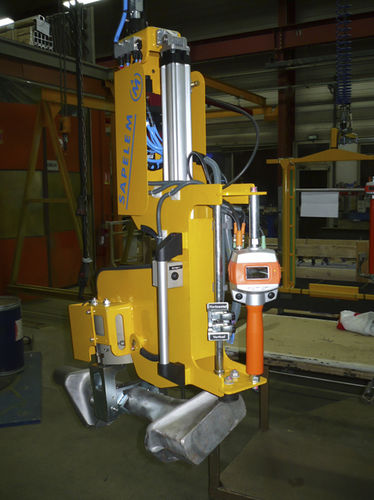 Pneumatischer Manipulator - X080 - SAPELEM - Spannsystem / für mechanische Bauteile / mobil