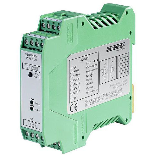Signalaufbereiter für DIN-Schiene - SX3310 - SENSOREX MEGGITT - für LVDT-Transducer