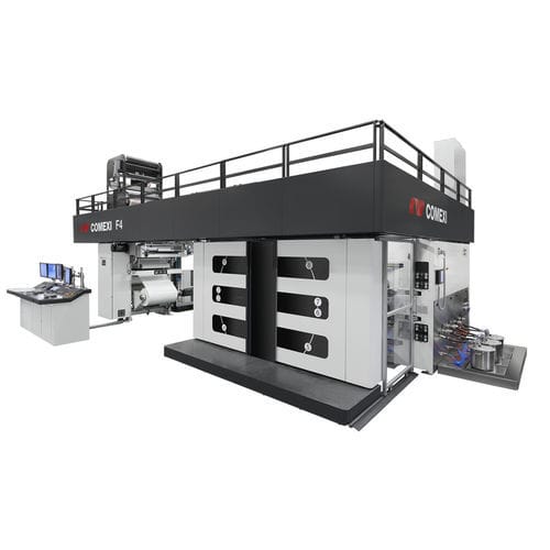 Zentraltrommel-Flexodruckmaschine - F4 - Comexi Group Industries - 8-Farben / für Kunststoff-Folien