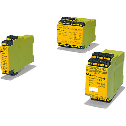 Notausschalter-Sicherheitsrelais - PNOZ X  - PILZ - NO / für DIN-Schiene / DC