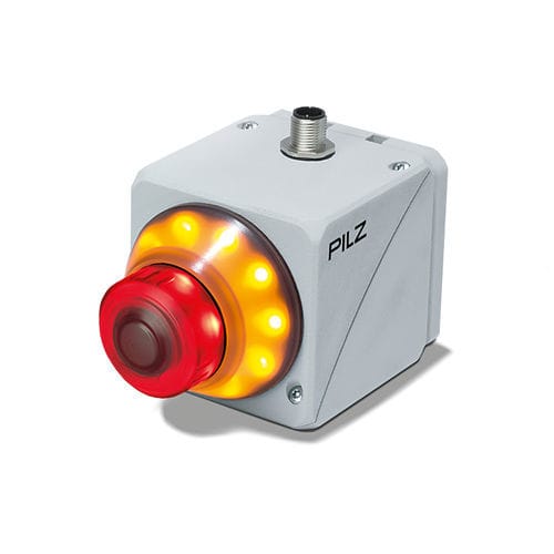 Notausschalter-Drucktaster - PITestop - PILZ - beleuchtet / Steuer / elektromechanisch